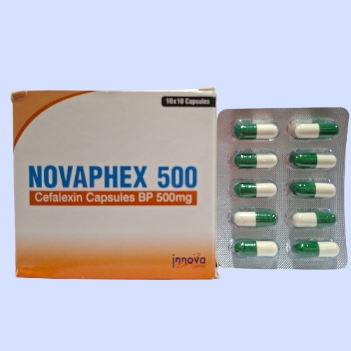 1Cap Cefalexin 500mg 100's (Novaphex)