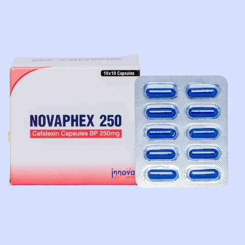1Cap Cefalexin 250mg 100's (Novaphex)